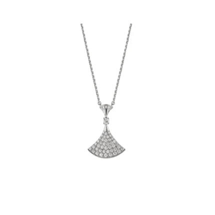[Bulgari]DREAM NECKLACE SILVER FULL DIAMOND