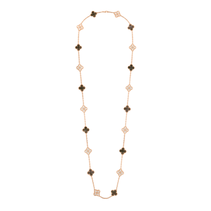 [Van Cleef Arpels]CLOVER 20 MOTIFS DARK MOP DIAMOND  NECKLACE