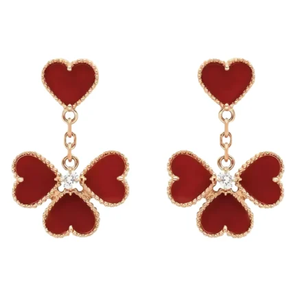 [Van Cleef Arpels]SWEET CLOVER CARNELIAN EARRINGS