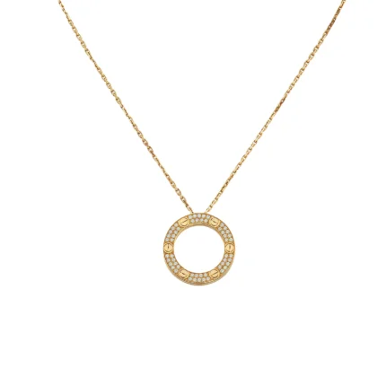 [Cartier]LOVE NECKLACE ADJUSTABLE ROSE GOLD
