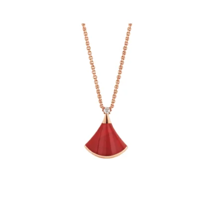 [Bulgari]DREAM NECKLACE CARNELIAN 1 DIAMOND