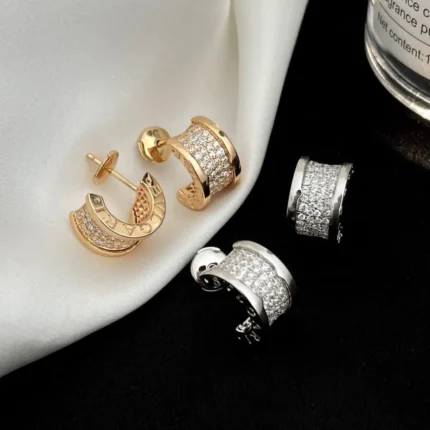 [Bulgari]ZERO 1 DIAMOND PAVED EARRINGS