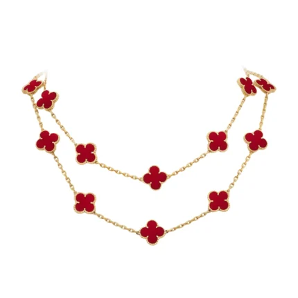 [Van Cleef Arpels]CLOVER 20 MOTIFS CARNELIAN NECKLACE