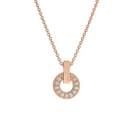 [Bulgari]GARI NECKLACE PINK GOLD DIAMOND