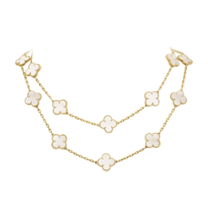 [Van Cleef Arpels]CLOVER 20 MOTIFS WHITE MOP NECKLACE