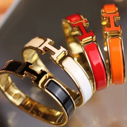 [Hermes]H BRACELET 12MM GOLD