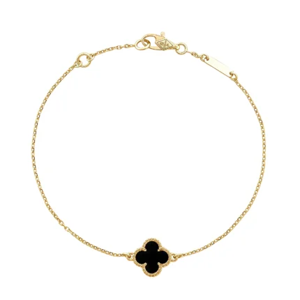 [Van Cleef Arpels]CLOVER ONYX SINGLE FLOWER BRACELET