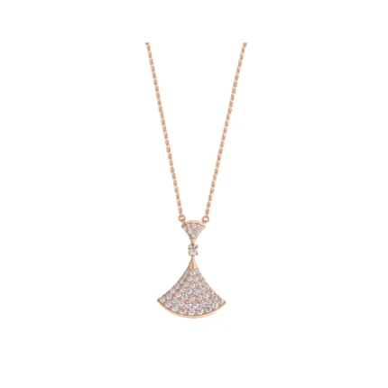 [Bulgari]DREAM NECKLACE PINK GOLD FULL DIAMOND