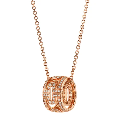 [Bulgari]PARENTESI NECKLACE PINK GOLD DIAMOND