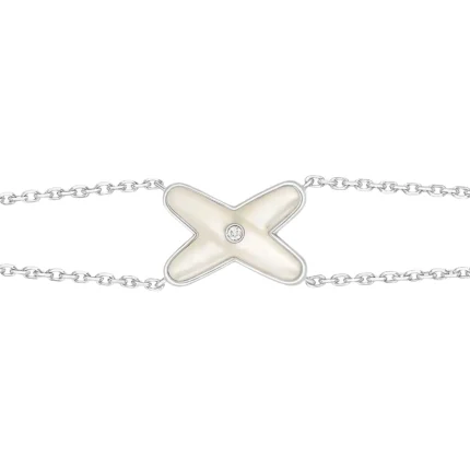 [Chaumet]JEUX BRACELET WHITE MOP SILVER 1 DIAMOND