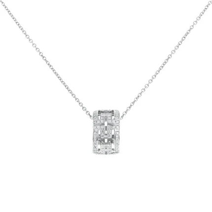 [Bulgari]PARENTESI NECKLACE SILVER DIAMOND