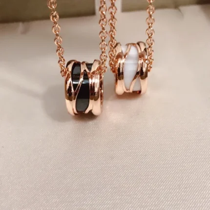 [Bulgari]ZERO 1 FOUR BAND PINK GOLD NECKLACE