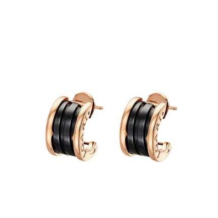 [Bulgari]ZERO 1 PINK GOLD CERAMIC EARRINGS