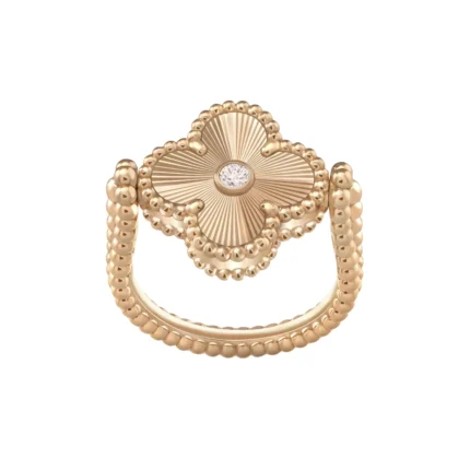 [Van Cleef Arpels]CLOVER RIVERSIBLE ROSE GOLD RING