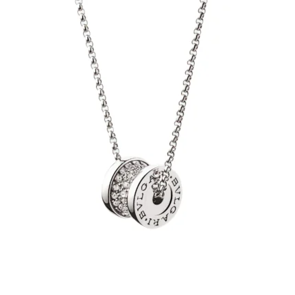 [Bulgari]ZERO 1 SILVER DIAMOND NECKLACE