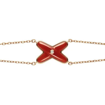 [Chaumet]JEUX BRACELET CARNELIAN PINK GOLD 1 DIAMOND